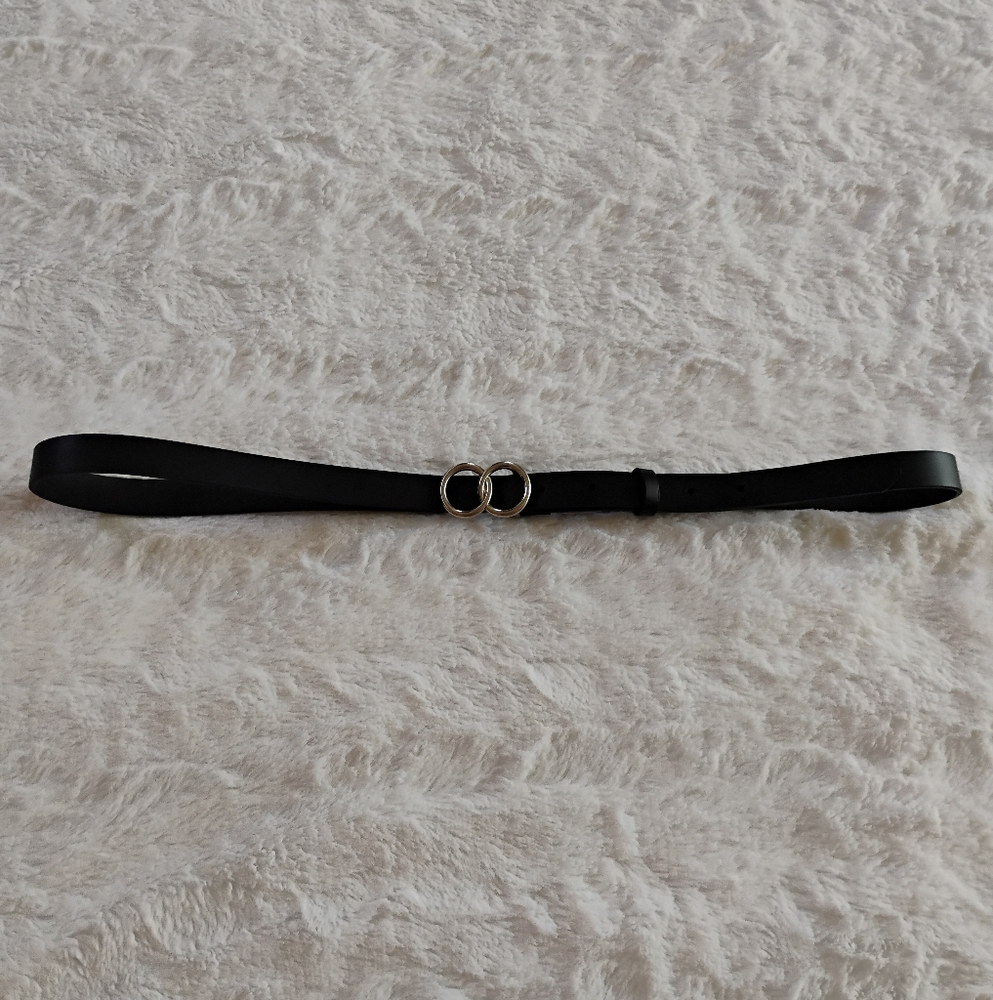 Lauren Conrad Silver Circle Skinny Belt
